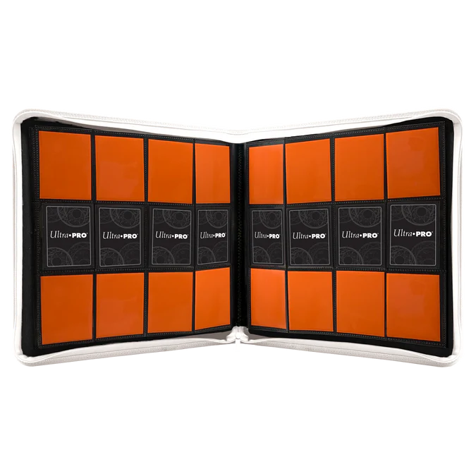 UltraPro Vivid White 12-Pocket Zippered PRO-BINDER