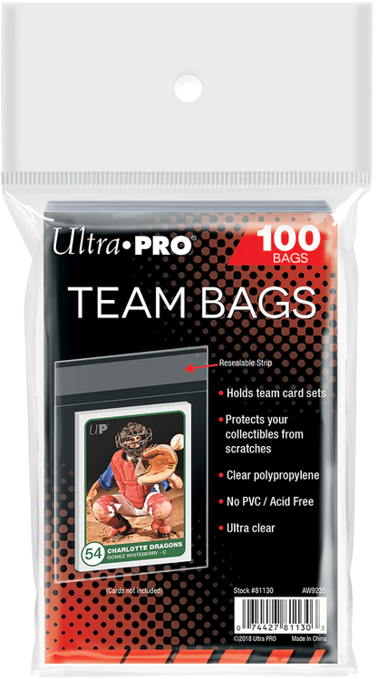 Sleeves Ultra PRO: Resealable Team Bags (100ct)