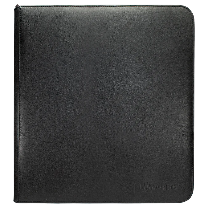 UltraPro Vivid Black 12-Pocket Zippered PRO-BINDER