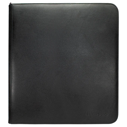 UltraPro Vivid Black 12-Pocket Zippered PRO-BINDER