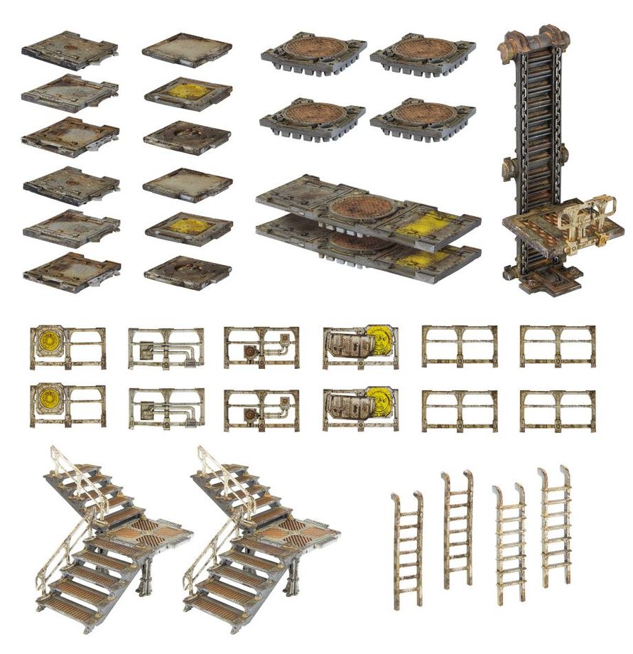 Warhammer Necromunda - Platforms and Stairs